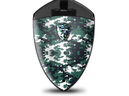 Digi Camo Sports Teams Colors Digital Camouflage Green Black Smok Rolo Badge Skin Supply