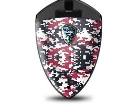 Digi Camo Sports Teams Colors Digital Camouflage Red Black Smok Rolo Badge Skin Online Sale