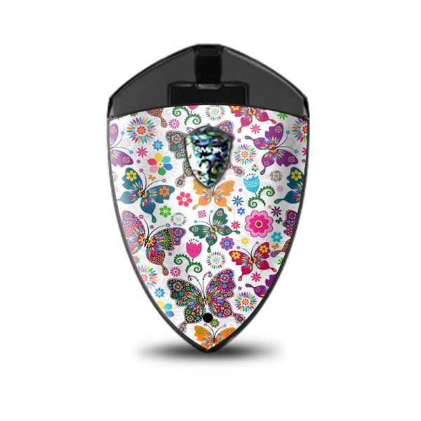 Butterflies Colorful Floral Smok Rolo Badge Skin Cheap