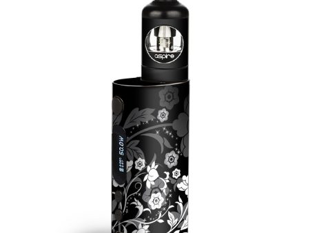 Black Floral Pattern Aspire Zelos  Skin Sale