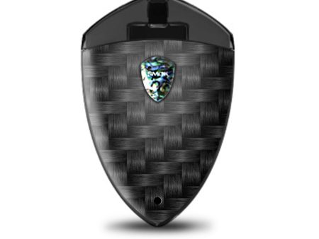 Black Grey Carbon Fiber Weave Smok Rolo Badge Skin Online