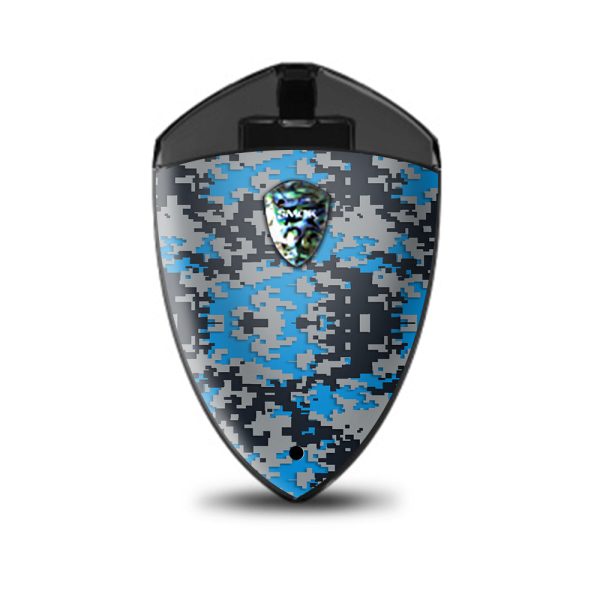 Digi Camo Sports Teams Colors Digital Camouflage Blue Silver Black Smok Rolo Badge Skin For Cheap