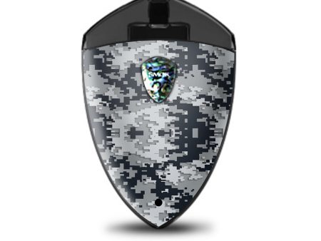 Digi Camo Sports Teams Colors Digital Camouflage Black Silver Smok Rolo Badge Skin Online Sale