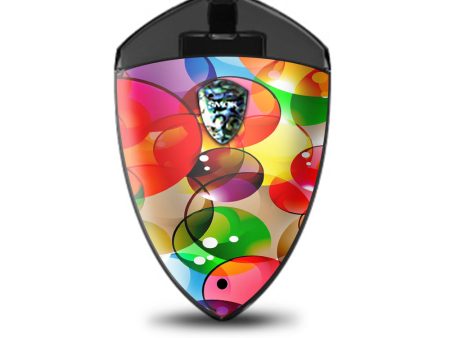 Colorful Bubbles Smok Rolo Badge Skin Discount