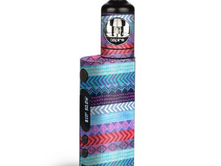 Aztec Blue Tribal Chevron Aspire Zelos  Skin Online Sale